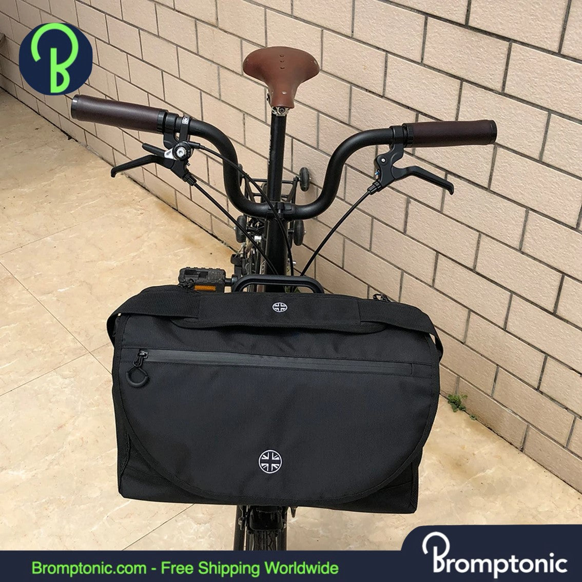 Brompton Front Commuter Bag 15L - Prêt pour ordinateur portable et housse de pluie