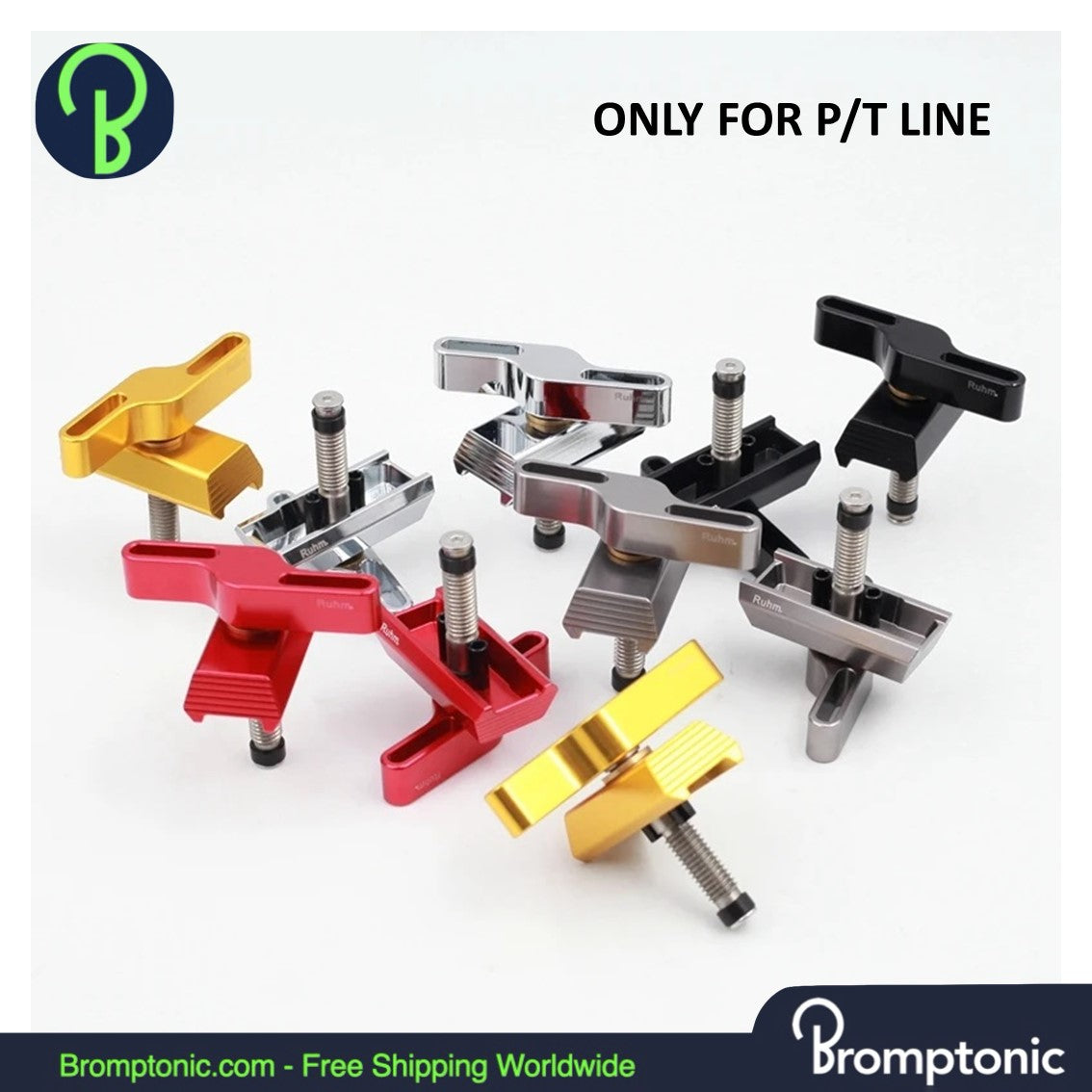 Brompton aluminium scharnierklem voor P Line - T Line