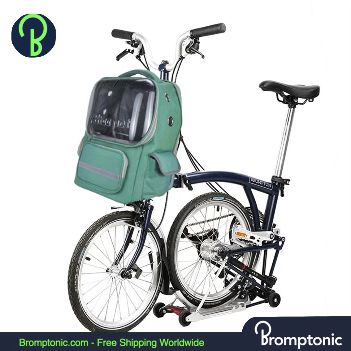 Brompton Honden & Katten Draagzak Rugzak - Ademend & Opvouwbaar