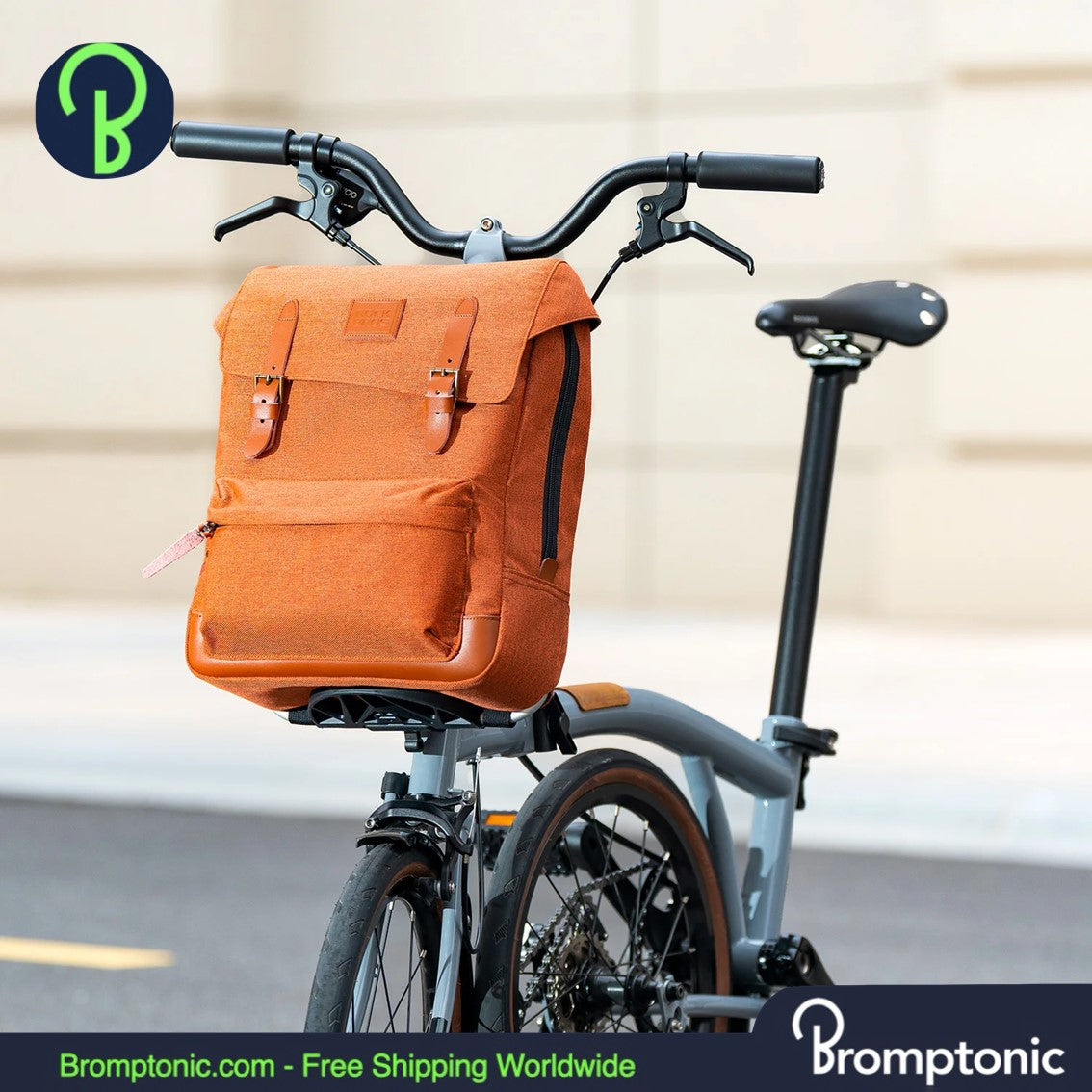 Sac à dos pour vélo pliant Brompton 8.3L - Retro Multifunctional City Bag