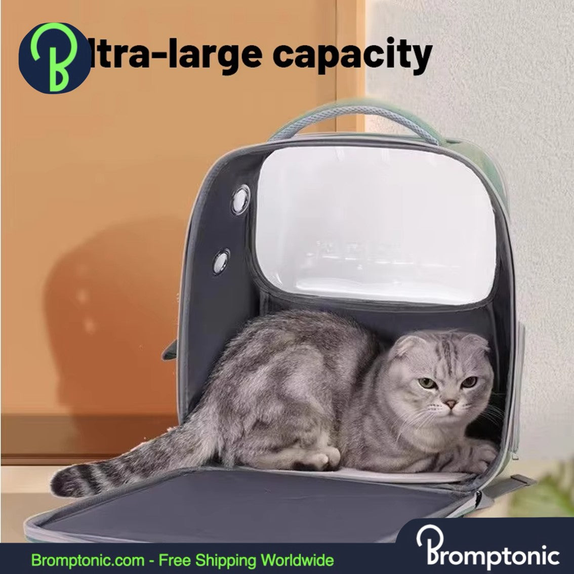 Brompton Honden & Katten Draagzak Rugzak - Ademend & Opvouwbaar