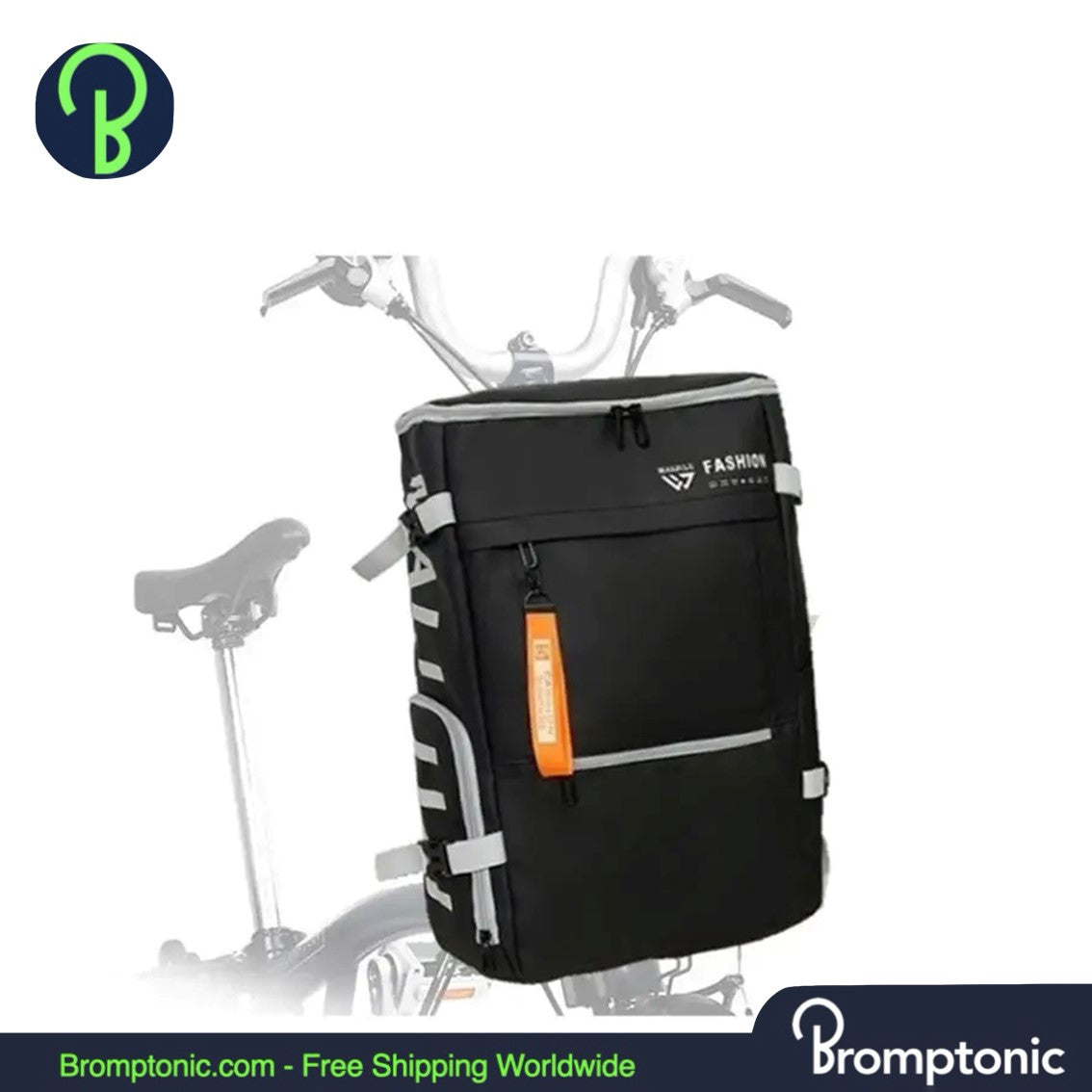 Brompton Large Utility Backpack with Racket & Shoe Compartments (Sac à dos utilitaire Brompton avec compartiments pour raquettes et chaussures)