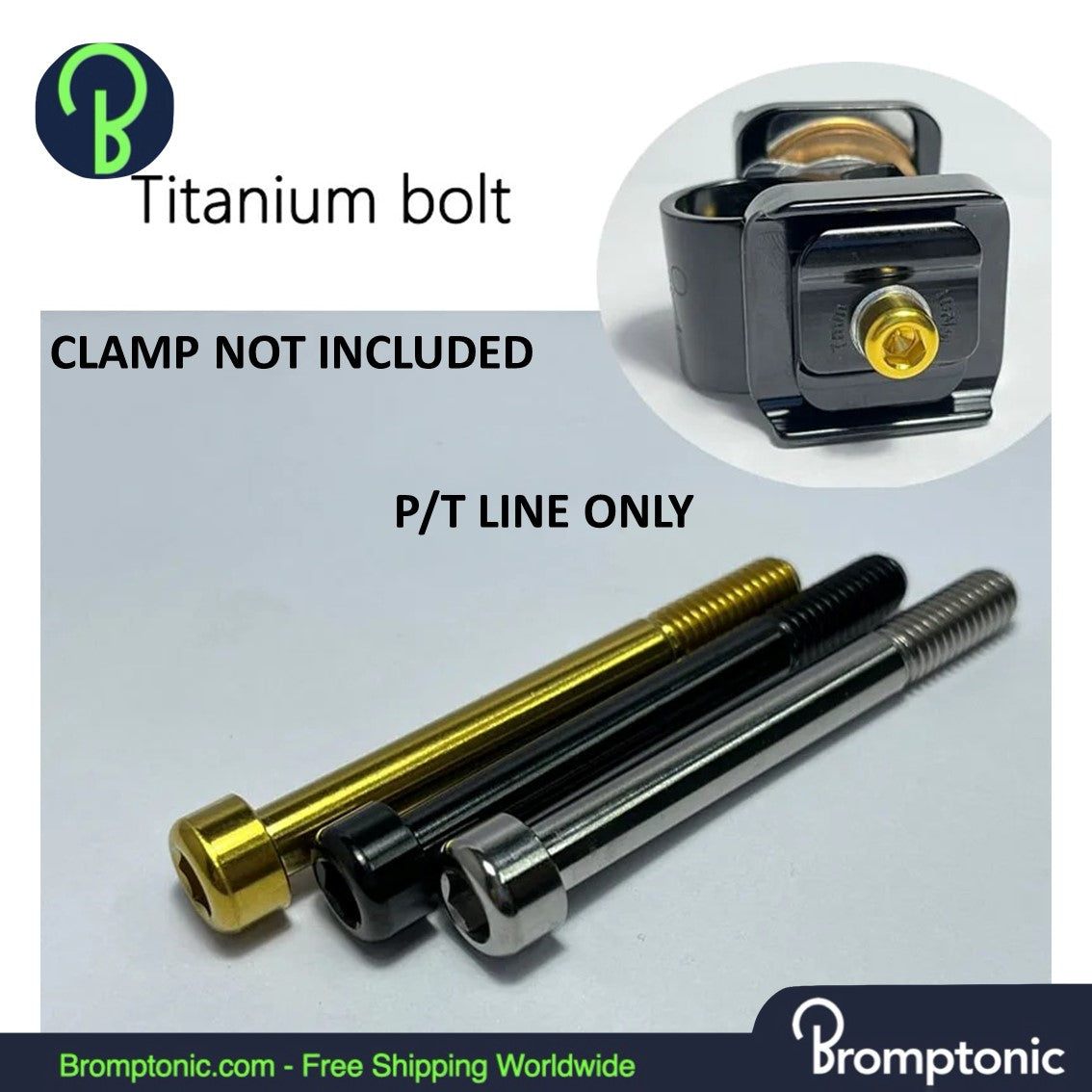 Brompton Titanium Alloy zadelpenklembout voor P Line T Line
