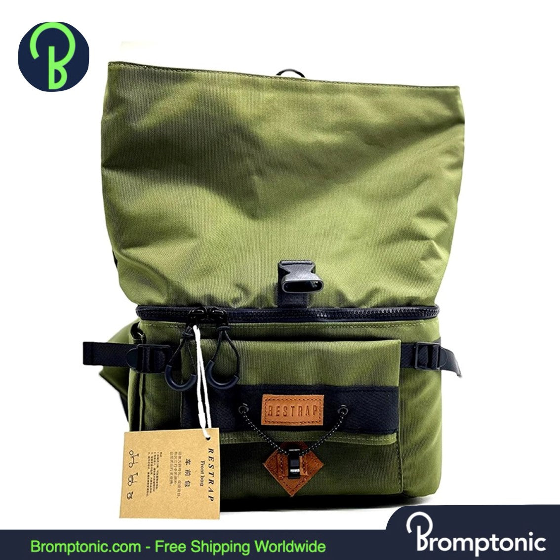 Sac à dos de vélo portable et étanche Brompton pour montage avant