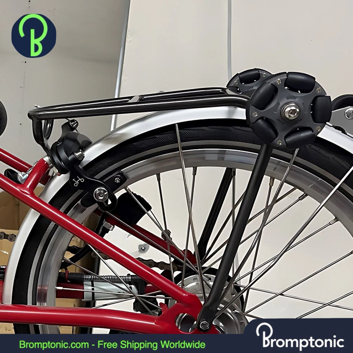 Brompton Ultra-Licht Titanium Q-Rack bagagerek achteraan voor A/C/P/T lijn