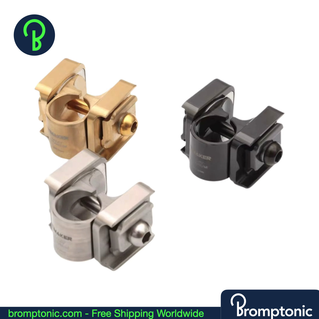 Brompton Titanium zadelpenklem - ronde kop 22,2 mm